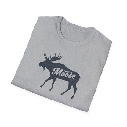 Moose Graphic Unisex T-Shirt | Nature Lover Tee, Outdoor Adventure Shirt, Wildlife Enthusiast Gift, Cabin Decor Apparel, Camping T-Shirt