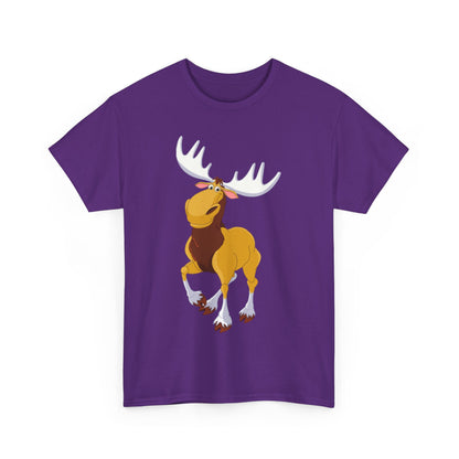 Moose Lover Unisex Heavy Cotton Tee, Nature T-Shirt, Wildlife Apparel, Animal Graphic Tee, Gift for Outdoorsy Friends